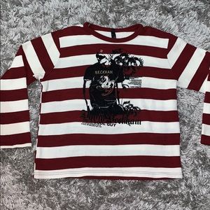 David Beckham print sweater